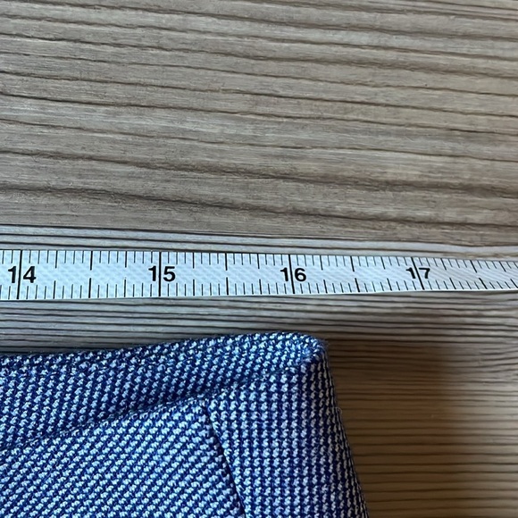 Loft Marisa pant Straight Textured blue Microdot  Size 8 Career Business casual - Picture 6 of 13